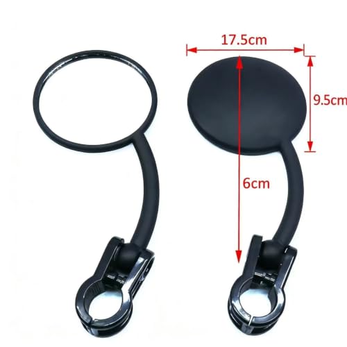 Retrovisor motocicleta espejo retrovisor universal ajustable con anclaje 22mm 2