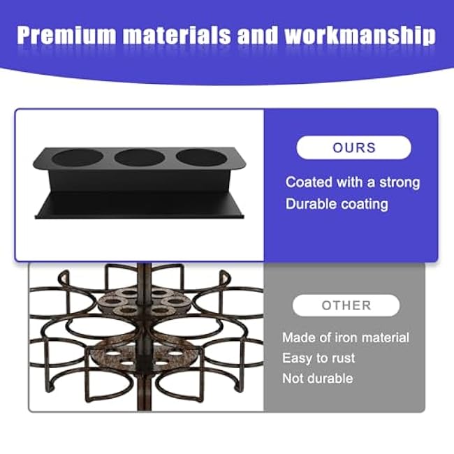 2 Pack Magnetic Cup Holder for Stanley 30 40 Oz Tumblers, Strong Fridge & Metal Surface Water Bottle Organizer Flexible Disassembly (Stanley Cup Accessories)