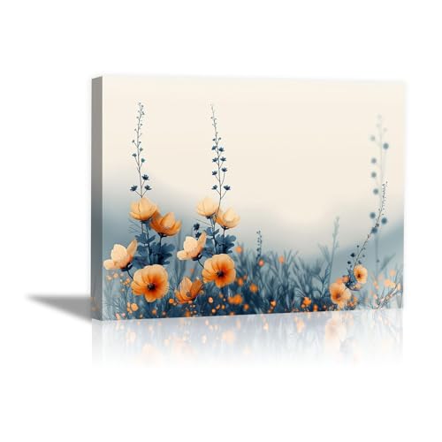 Affiches impressions mur art fleur jaune - Solution déco moderne pour salon