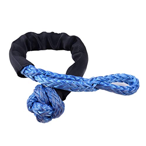 Sintético flexible de nylon azul 35000LB 16T suave grillete torno de cable de remolque de recuperación correas,Alta Intensidad