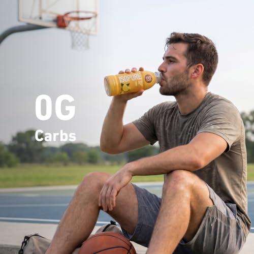 Image of Isopure Zero Carb 32g Clear Protein Ready-to-Drink, Whey Protein Isolate, Lemonade, 12 Pack (Packaging May Vary)