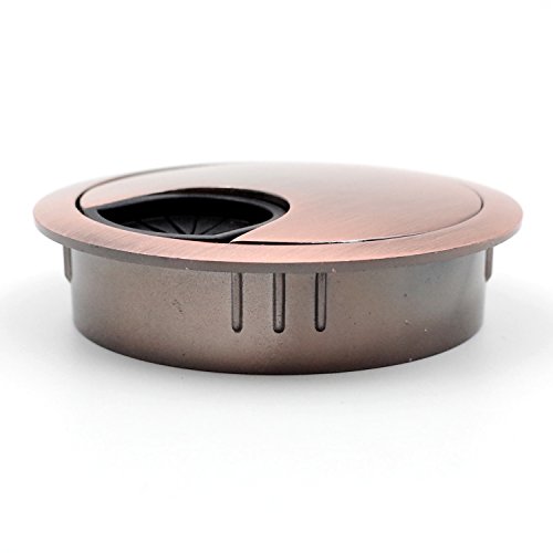 2-Pack Desk Grommet For Wire Organizer - Copper Red, Fits 2" Hole, Gcr53-2 #TOP2