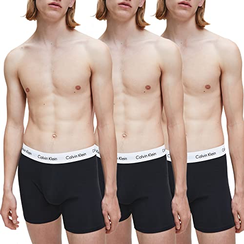 Calvin Klein 3p Boxer Brief Bikini, Noir (Black W. Black WB Xwb), Large (Lot de 3) Homme