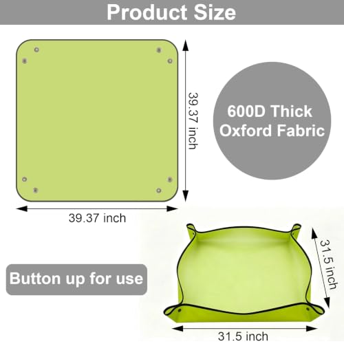 Alfombra de ducha portátil para camping Outdoor Camping Shower Mat 39.4" base de ducha (Verde) miniatura 2