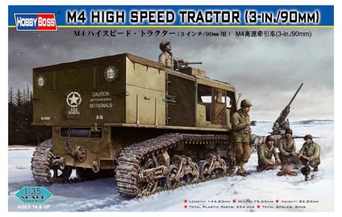 Hobby Boss M4 High Speed Tractor Vehicle Model Building Kit, 3