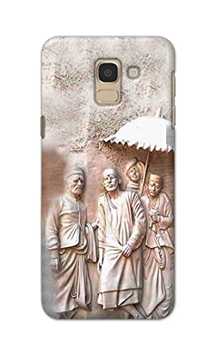 Image of Printed Hard Back Cover Case for Samsung Galaxy J6 | Samsung Galaxy On6 Back Cover (Sai Baba) -1803