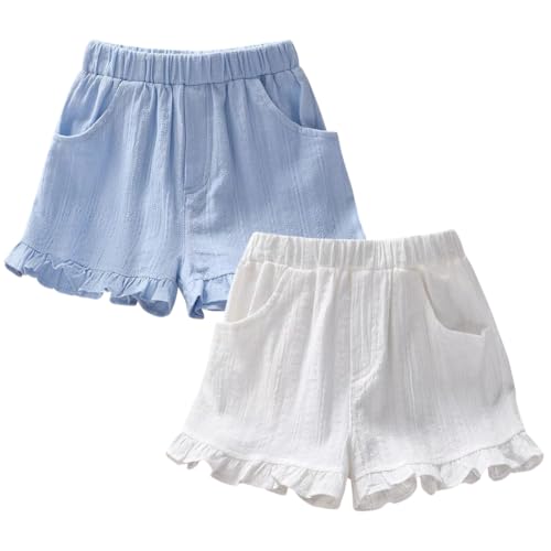 Bermuda décontracté bébé fille pour vacances à la plage