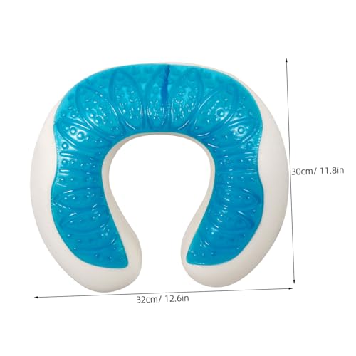 Almohada cervical de gel en U para viaje miniatura 2