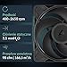 ARCTIC P14 Pro Reverse – 3 Pack – 140 mm Premium Fan with Reverse Airflow, PWM Fan with Y Cable Splitter, 400-2650 RPM, 0 RPM <5% PWM, hydrodynamic Bearing, 4-Pin - Black