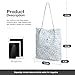 LHMTQVK Corduroy Tote Bags for Women, Large Capacity Corduroy Bag Reusable Grocery Shoulder Bag with Inner Pockets(Blue Flowers)