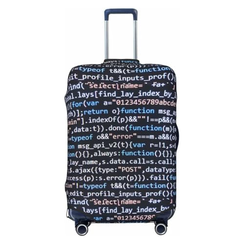 Function Source Code Print Luggage Covers For Suitcase,Elastic Washable & Stretchable Suitcase Covers For Luggage, Anti-Scratch - Fits 18-32 Inch Luggage-No Luggage Included