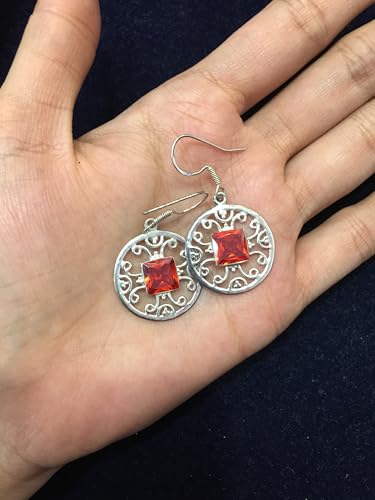 Boucles d'oreilles pierre naturelle orange contre les teints ternes - 2