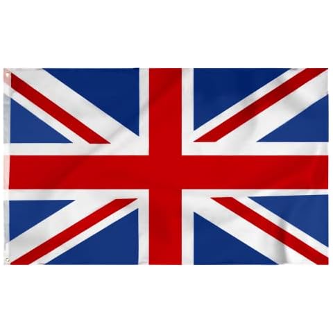 Storm&Lighthouse Union Jack Flag/Great Britain National Flag 5ft x 3ft with Eyelets Cover