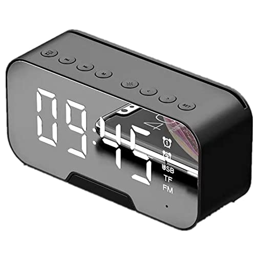 Marshmallow Portable Mirror Digital Wireless 5.0 Bluetooth Speaker Alarm Clock Multifunction MP3 FM Radio Music Player Table Clock Marshmallow Portable Mirror Digital Wireless 5.0 Bluetooth Speaker Alarm Clock Multifunction MP3 FM Radio Music Player Table Clock