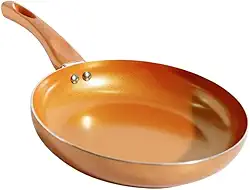 Conjunto de Frigideiras Antiaderentes Cerâmica – 17cm, 21cm, 25cm Não Gruda Cozinha Saudável Uso Diário(21cm)