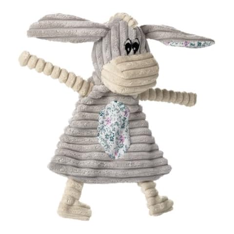 HUNTER HUGGLY BLANKET DONKEY, Hundespielzeug, Plüsch, Kuscheldecke, Esel, 27 cm, grau Cover
