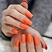 Produktbild QSDFG Ordentliche schneeweiße Matte Oberfläche Nail Art Square Medium falsche Nägel mit selbstklebenden Tabs