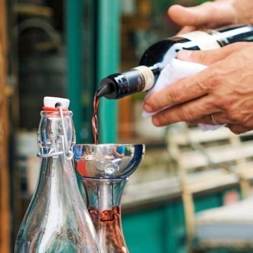 Evita manchas con los tapones vertedores de PVC angulares para botellas de vino 6