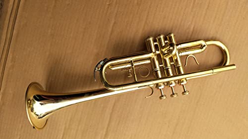 C Trumpet Gold With Free Bb Slide Case #TOP1