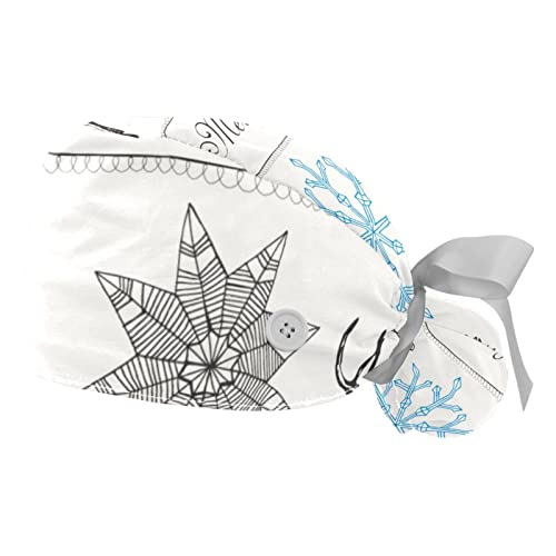 Casquettes de travail respirantes à motif de Noël pour réguler la transpiration au quotidien