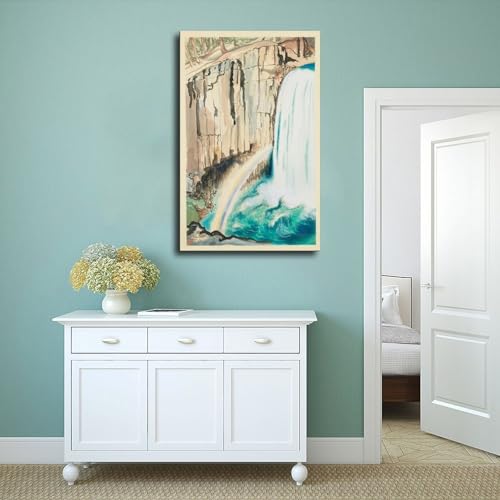 Impression sur toile de qualité Chiura Obata Rainbow Falls - 4