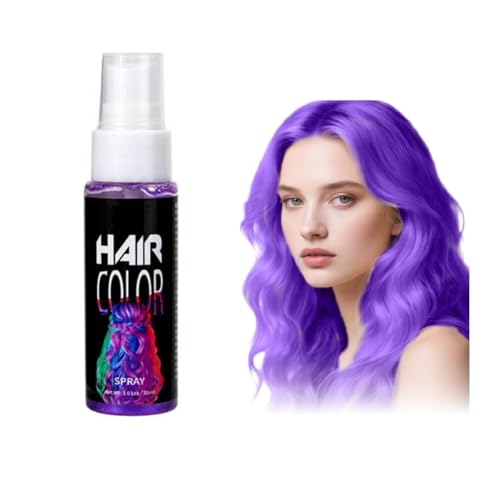 Couleur de pulvérisation de cheveux violet pour enfants femmes, pulvérisation de couleur de cheveux temporaire, teinture à cheveux temporaire à une fois (violet)