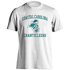 Sport Your Gear Coastal Carolina Chanticleers Distressed Retro Logo T-Shirt White 3XL