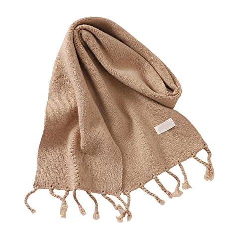 Legou Scarf Knitted Handmade Cashmere Women's Warm Long Scarf camel one size Cover