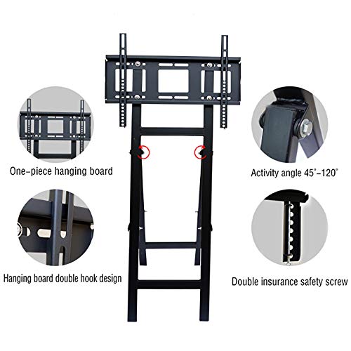 Soporte móvil para TV de 32-65 pulgadas con ruedas y rotación 360° miniatura 6