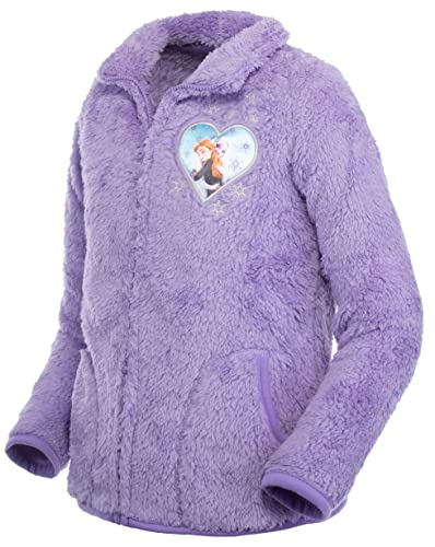 Brandsseller Kinder Fleece Jacke Eiskönigin Kuscheljacke mit Stehkragen...