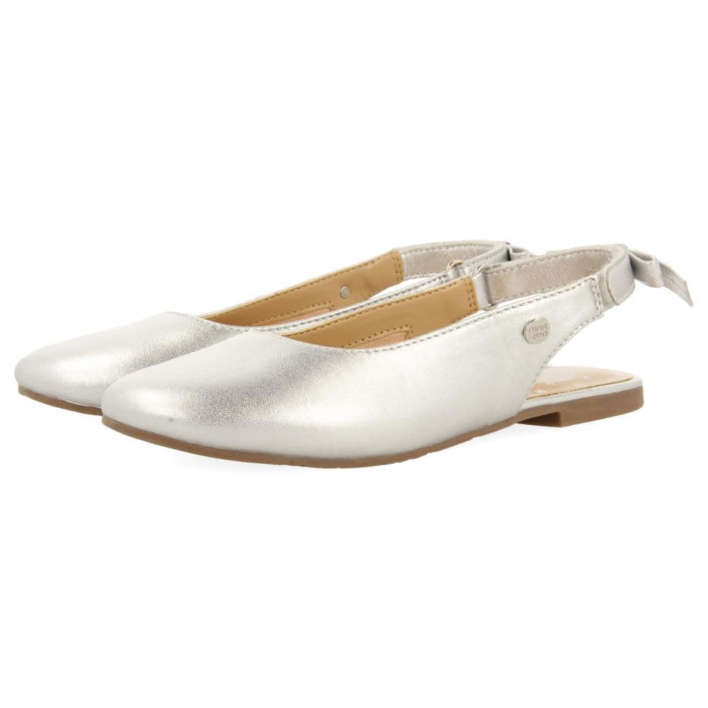 GIOSEPPO Bagley, Mary Jane Flats, Silver, 35 EU, Metallic Silver, 2.5 UK