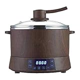 [Función de reserva]: la olla arrocera tiene una pantalla LED digital y una pantalla táctil sensible, que es conveniente para los usuarios, por lo que puede configurar el método de cocción con un solo clic del botón. Tiene un temporizador de retardo de 5 horas.
