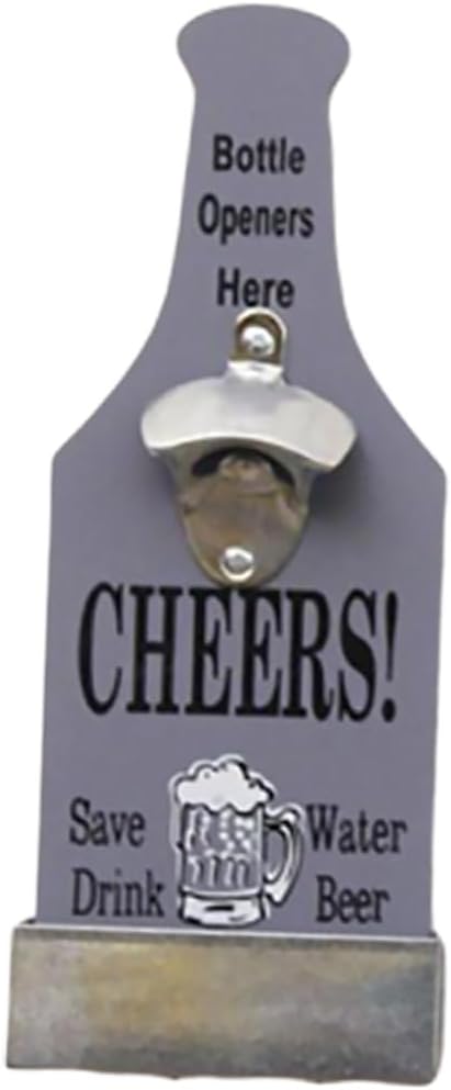 Wall Mounted Beer Opener Wood Storage Box Oktoberfest Decorations