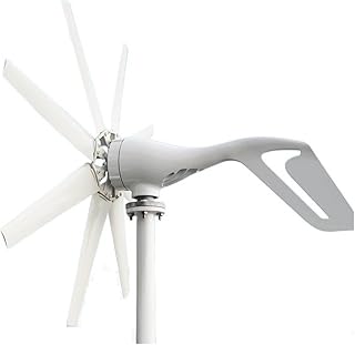 Windenergie-Turbinengenerator 2000 W 12 V 24 48 8 Klingen mit Off Grid-System MPPT und Hybrid-Laderegler for den Heimgebrauch für Zuhause, Boot, Marine, Garten(Turbine Only,12V)