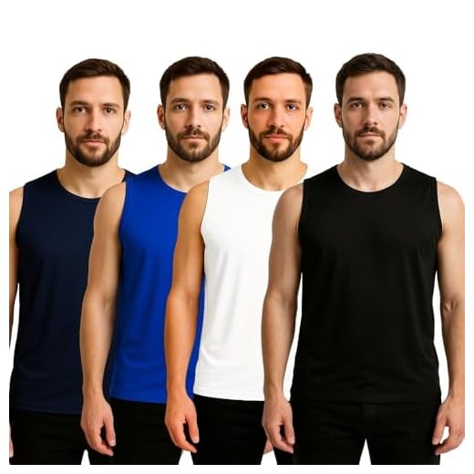 Kit 4 Camisetas Regata Masculina Lisa Dry Academia Fit (BR, Alfa, GG, Regular, Preto, marinho)
