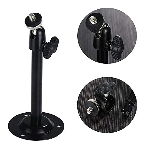 Akenhety 5.5Inch Security Camera Wall Mount For Arlo,Arlo Pro,Cctv Bullet Video Camera,Oculus Rift Sensor, Zmodo Camera Home Surveillance System Outdoor/Indoor Camera Ceiling Mount (4 Pack, Black) #TOP4