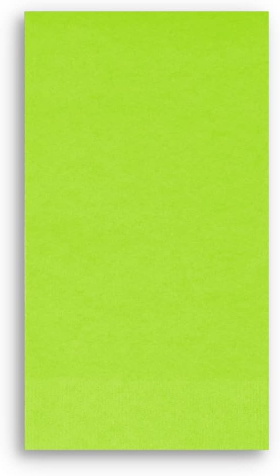 Creative Converting 953123 Fresh Lime Guest Towel, 3 Ply, Solid (12pks Case)