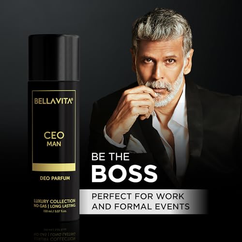 Image of Bella Vita Luxury Black Edition Gift Set with CEO Man EDP Perfume 100ml, Body Parfum Deodorant 150ml & Refreshing Shower Gel for Deep Cleansing, 250ml