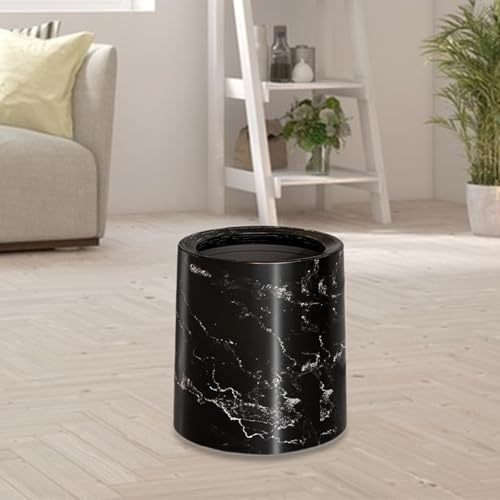 Caneca de basura negra mediana miniatura 2