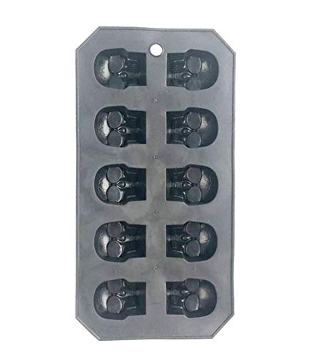 Molde para Cubos de Hielo de Silicona con Forma de Calavera miniatura 5