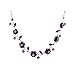 Glamorousky Elegant Rose Necklace with Purple Austrian Element Crystals (1026)