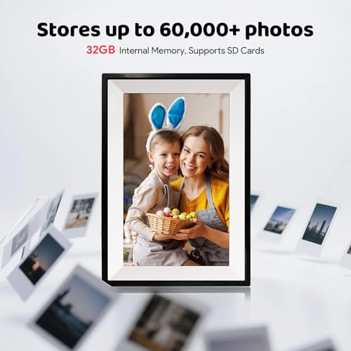 Frameo WiFi Digital Photo Frame 10.1 Inch 32GB Memory, 1280x800 HD IPS Touch Screen Electronic Wifi Digital Picture Video Frame, Auto-Rotate, Share Moments Instantly via Frameo App - Image 6