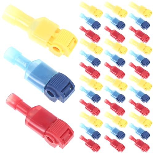 Terminales T-tap para cableado automotriz de 180 piezas autodesmontables Ciieeo