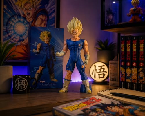 Image of Majin Action Figure, Blue Outfit, 20cm | Battle Damaged, Collectible Anime Statue
