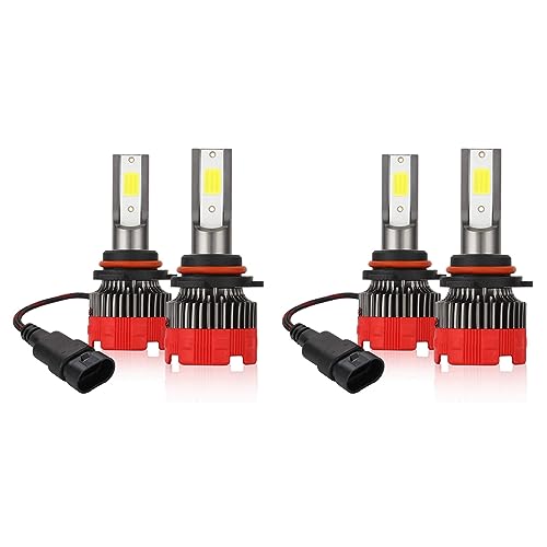 Bombillas LED 9006 HB4 para Viajar Seguro de Noche con Faros Delanteros de 6000K Brillantes