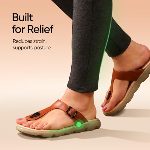 Image of Frido Cloud Comfort Sandal for Women | Lightweight Footwear with Soft PU Bounce-Back Cushioned Footbed | Arch & Heel Support | Anti-Skid Sole, Adjustable Buckle Strap | Home & Outdoor Women's Footwear