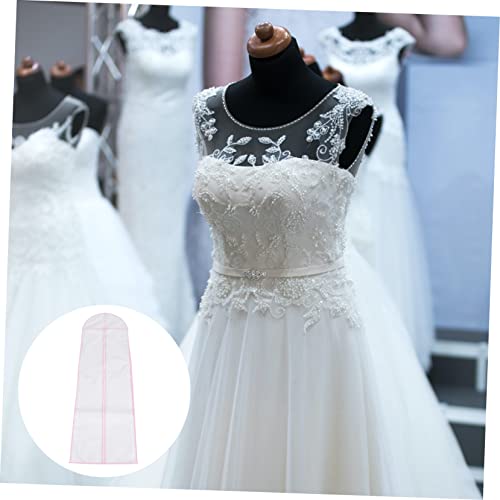 1pc Nonwoven Wedding Dress Storage Bag Dust Cover for Bridal Gown Breathable Garment Bag for Edge Design Extra Reusable and Washable2