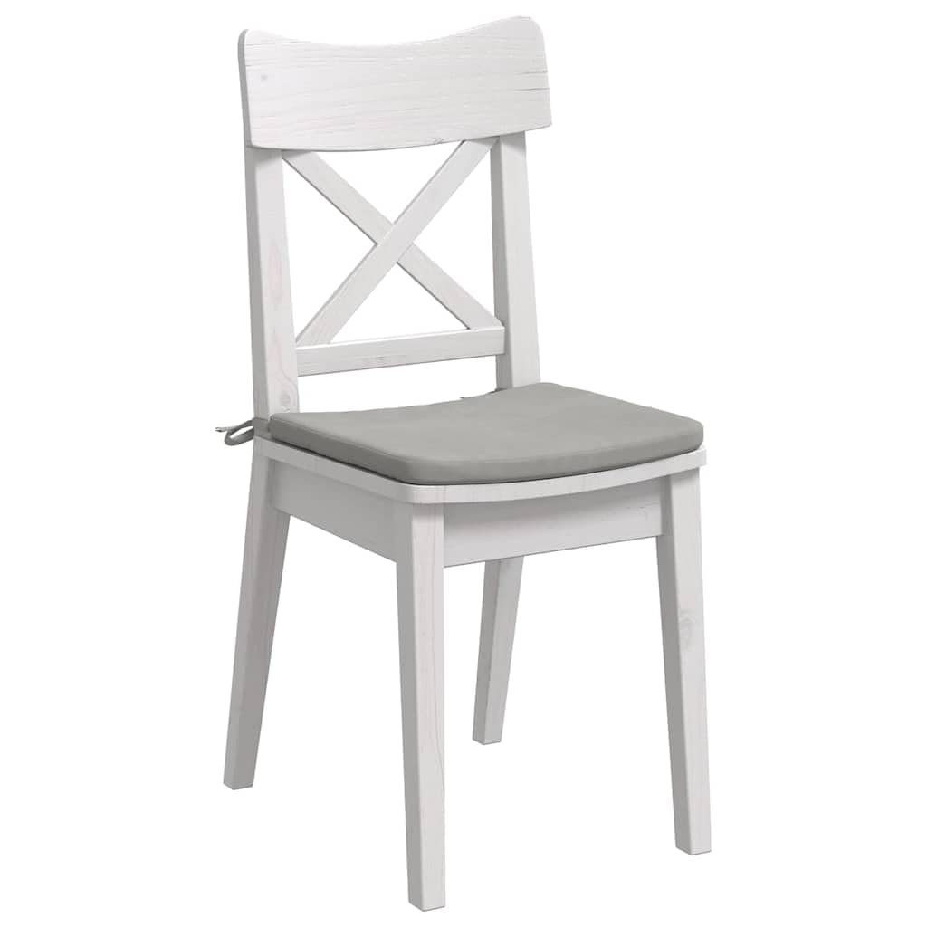 Cuscini per Seduta 4 pcs Grigio chiaro 40 x 40 x 3 cm