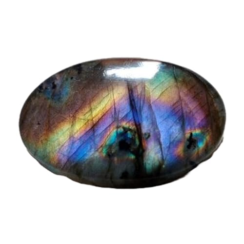 Labradorite naturelle ovale 32mm : finis les bijoux ternes, créez votre pendentif