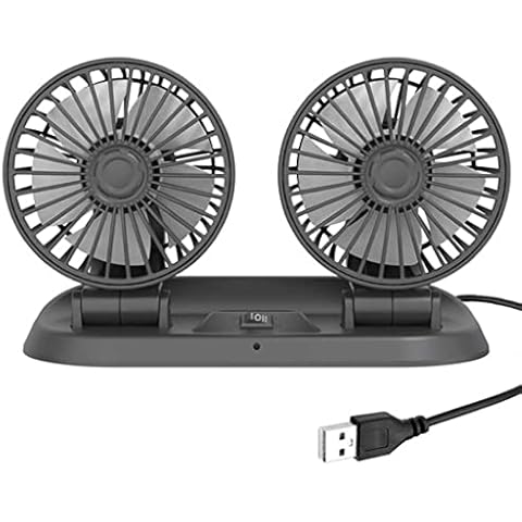 TOTMOX Ventilador de refrigeración para coche de doble cabezal Cover